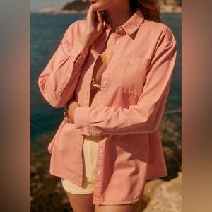 Sézane Max Shirt Peach - Size 36 (Sold Out)